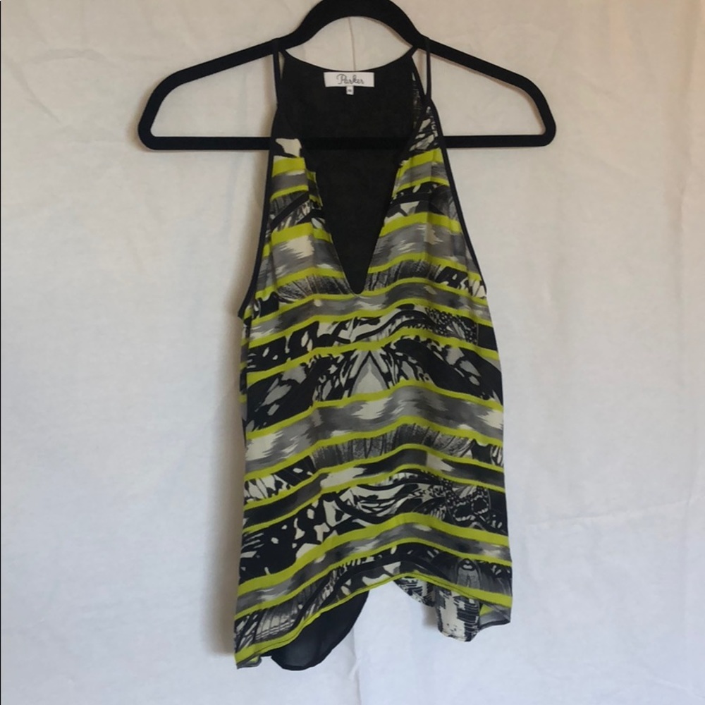 Cool funky tank top with open back